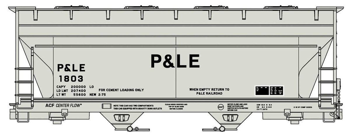 Accurail HO ACF 2-Bay Covered Hopper - Kit