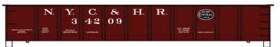 Accurail HO 41' Steel Gondola - Kit -- New York Central & Hudson River (Boxcar Red, black Lines Logo) - ACU3774