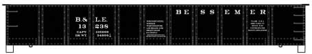 Accurail HO AAR 41' Steel Gondola - Kit -- Bessemer & Lake Erie (Early Scheme)
