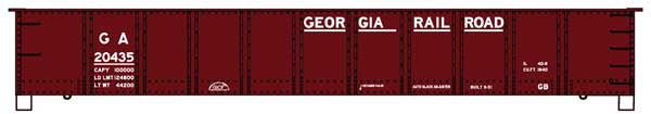 Accurail HO AAR 41' Steel Gondola - Kit -- Georgia Railroad (Boxcar Red)