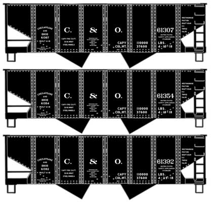 Accurail HO LR USRA TWIN HOPPER, CO (3) - ACU8129