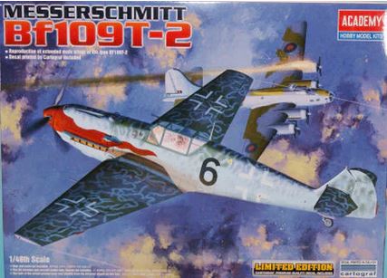 Academy 1/48 Bf109t-2 Limited Edition Plastic Model Kit - ACY12225