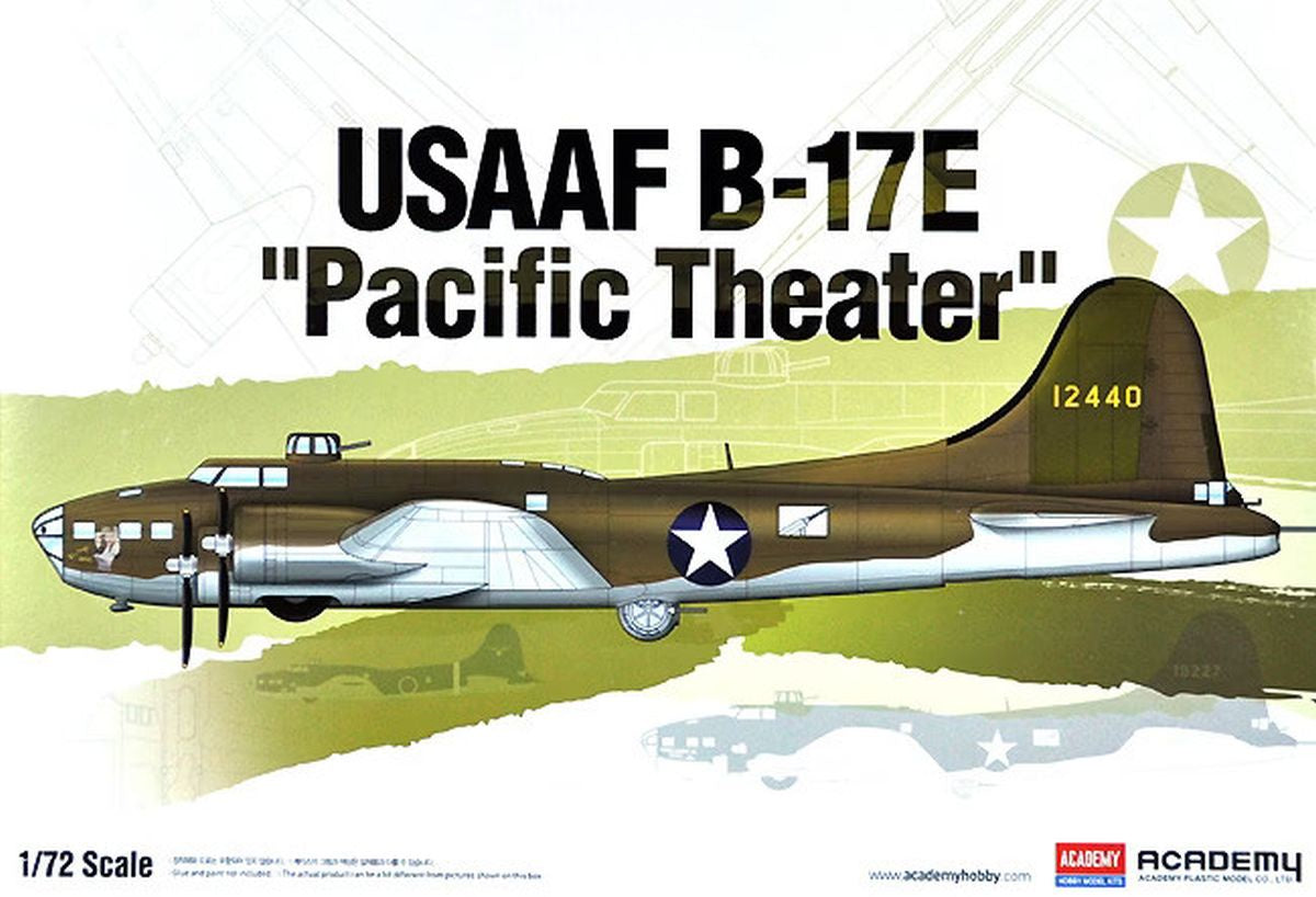 Academy B-17E USAAF Pacific Theater Plastic Model Kit