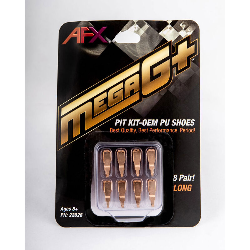 AFX Racing HO (1/64) Mega G+ Pit Kit PU Shoes - Long - #22028
