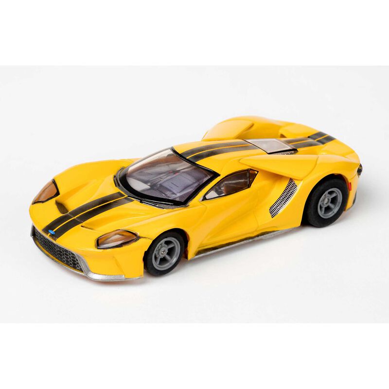 AFX Racing HO (1/64) Ford GT - Triple Yellow - #22029
