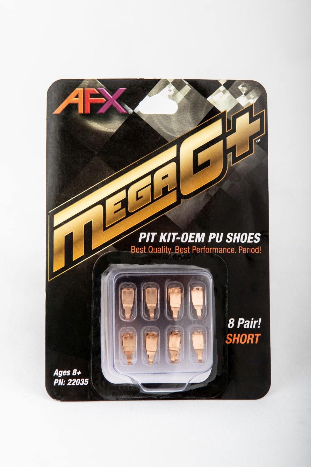 AFX Racing HO (1/64) Mega G+ Pit Kit PU Shoes - Short - #22035