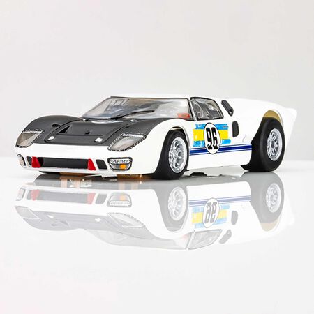AFX Racing HO (1/64) Ford GT40 Mark ll #96 White/Black/Blue/Gold #22057
