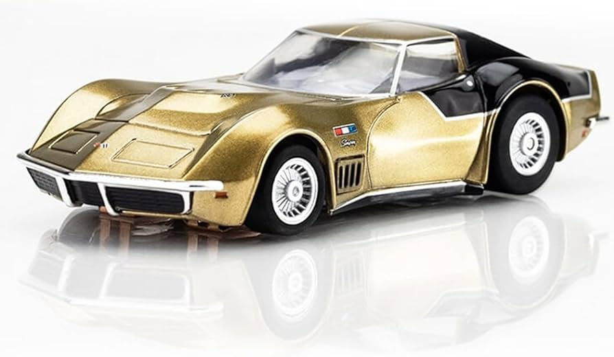 AFX Racing HO (1/64) AstroVette 1969 LM12 Gold/Black- Ltd #22093