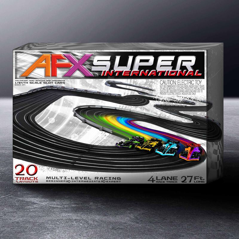 AFX Racing HO Super International Slot Car Set