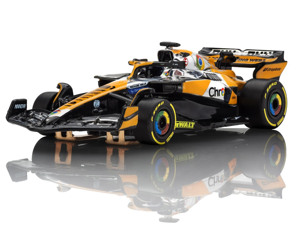 AFX McLaren MCL38 F1 #81 Austin Grand Prix 2024 HO Scale Slot Car (Orange/Black) (LWB) (Mega G+) (Chrome Edition)