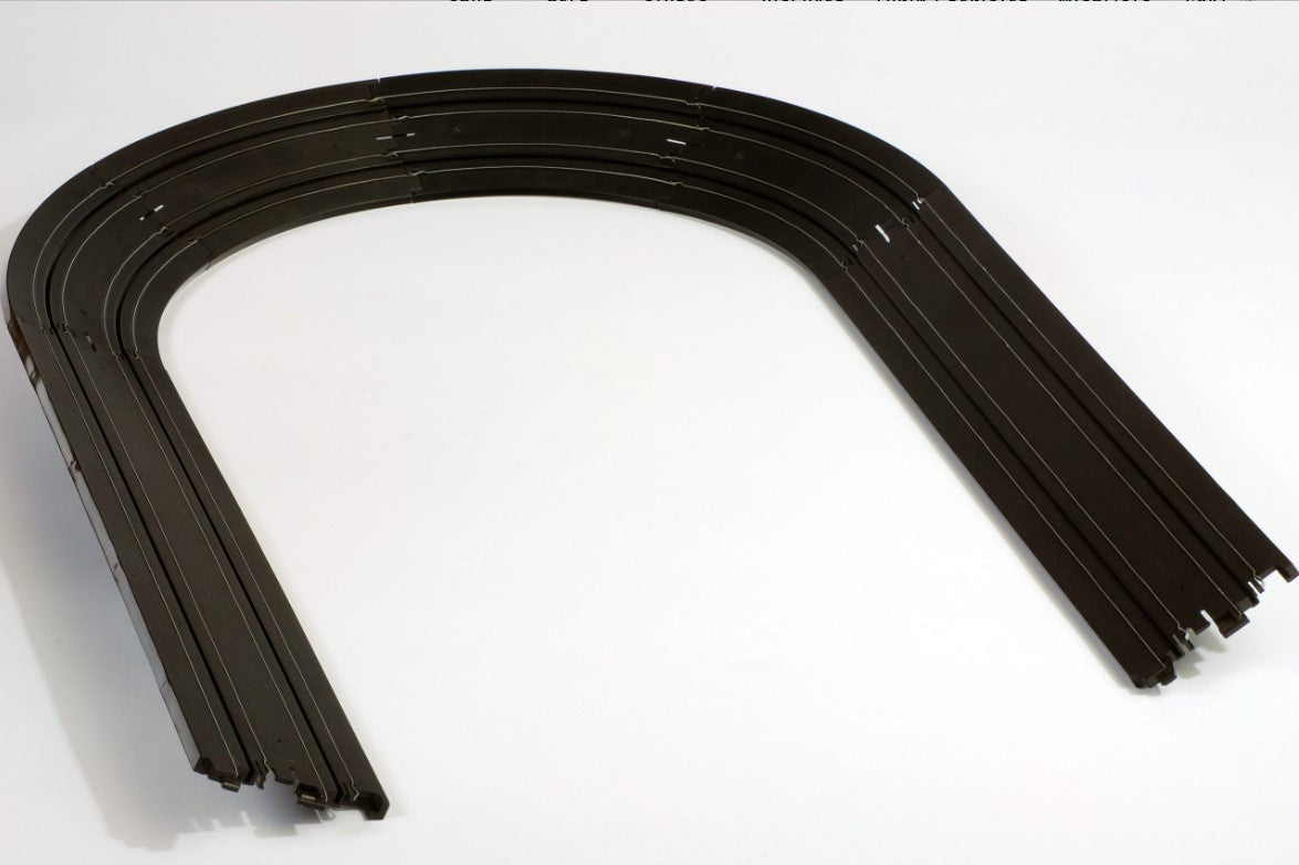 AFX Racing HO (1/64) 9" Banked Curve Track Set - #70622
