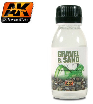 AK Interactive Gravel & Sand Fixer Enamel 100ml Bottle - AKI118