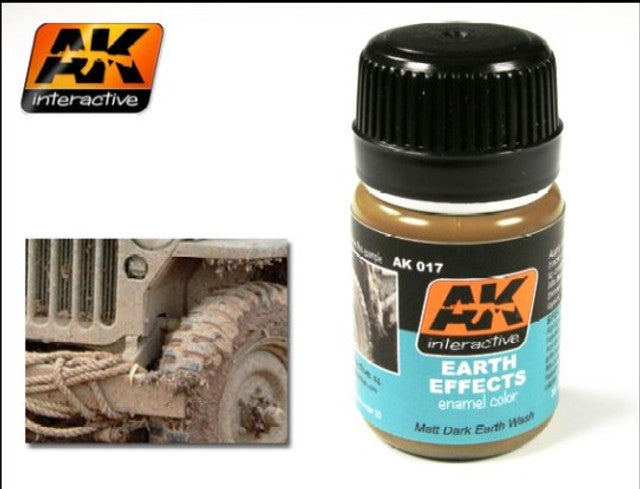 AK Interactive Earth Effects Enamel Paint 35ml Bottle - AKI17
