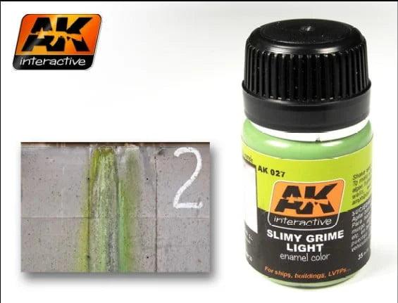 AK Interactive Slimy Grime Light Enamel Paint 35ml Bottle - AKI27