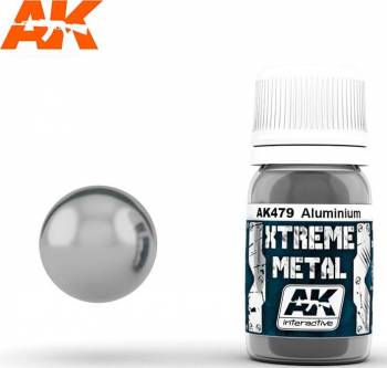 AK Interactive Xtreme Metal Aluminum Metallic Paint 30ml Bottle - AKI479