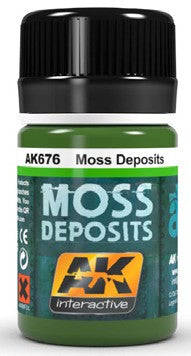 AK Interactive Moss Deposit Enamel Paint 35ml Bottle - AKI676