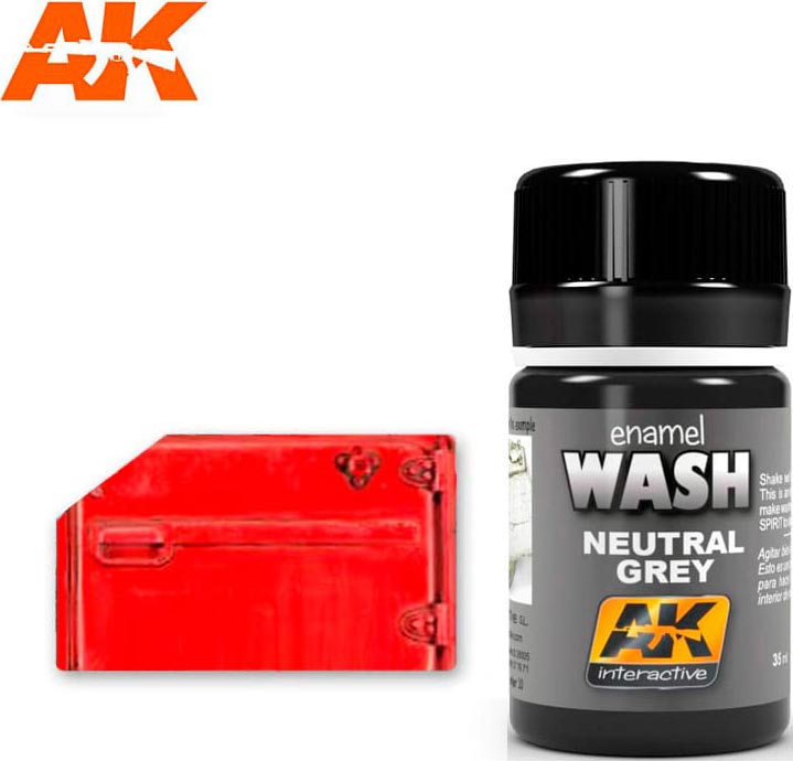 AK Interactive Neutral Grey Wash Enamel Paint 35ml Bottle - AKI677