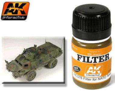 AK Interactive NATO Tank Filter Enamel Paint 35ml Bottle - AKI76