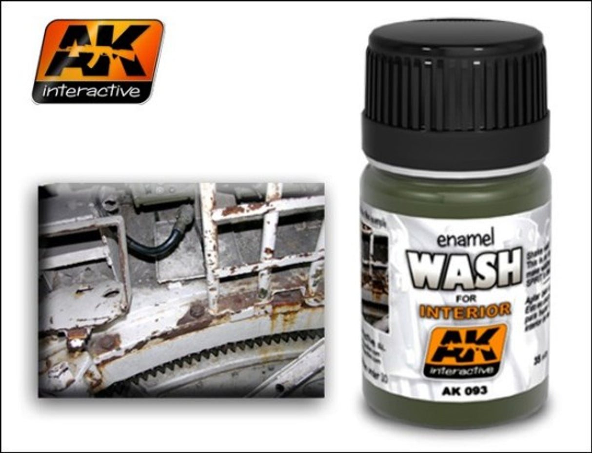 AK Interactive Interior Wash Enamel Paint 35ml Bottle - AKI93