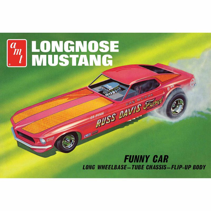 AMT 1/25 1969 Ford Mustang Long Nose Funny Car, Gas Ronda