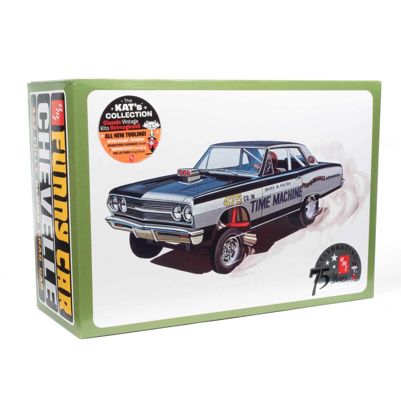 AMT 1965 Chevy Chevelle AWB Time Machine 1/25