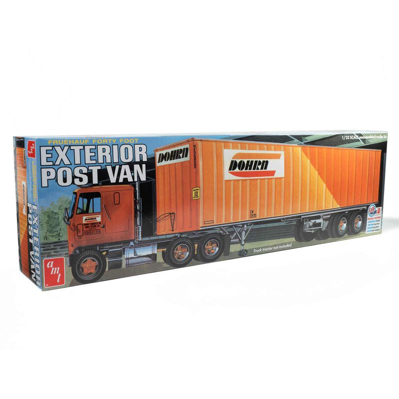 AMT 40' Fruehauf Exterior Post Trailer Dohrn 1/25 Plastic Model Kit