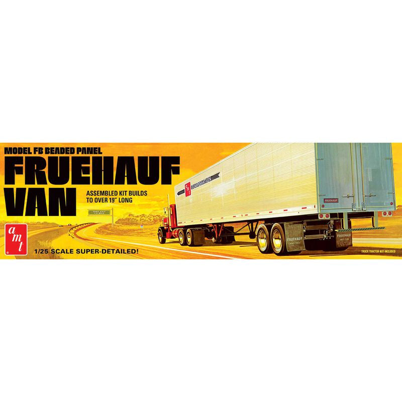 AMT Fruehauf 40' Beaded Van Trailer Plastic Model Kit