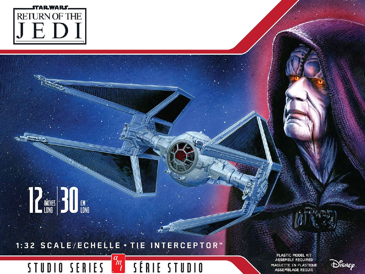 AMT #1539 Star Wars: Return of the Jedi TIE Interceptor Plastic Model Kit