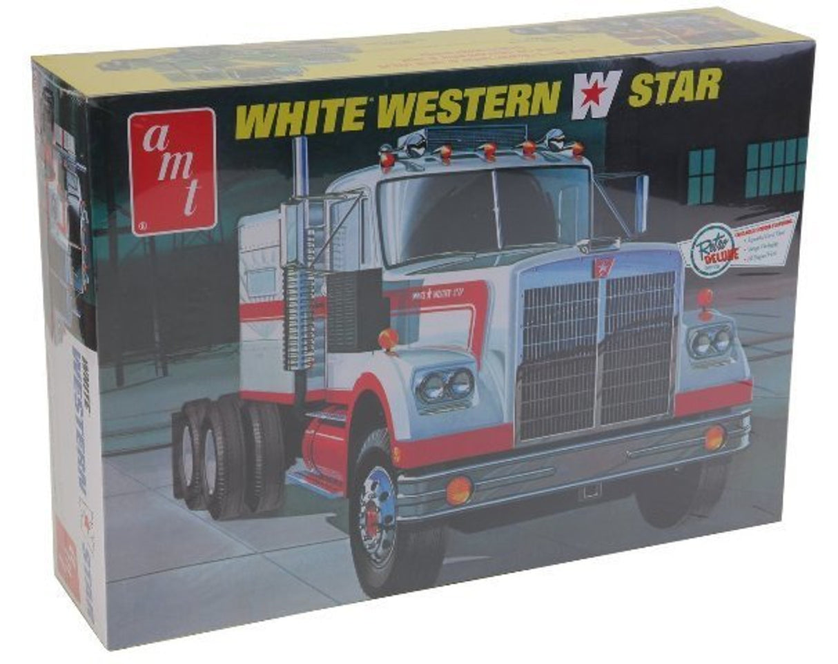 AMT 1/25 Western Star Semi Tractor, White - AMT724