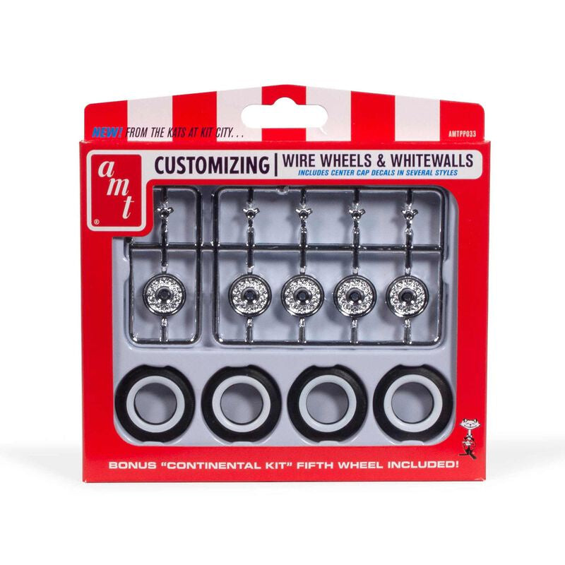 AMT KH Wire Wheels & Tires Parts pack - AMTPP033