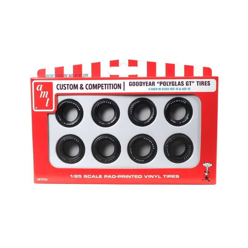 AMT Goodyear Polyglas GT Tire Parts Pack
