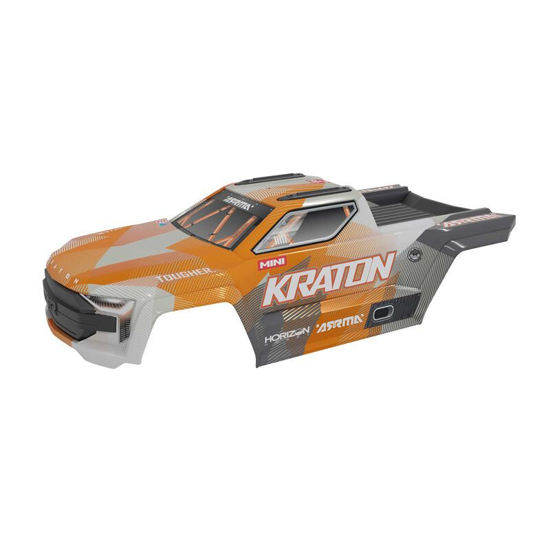 Arrma Mini KRATON Body (White/Orange)