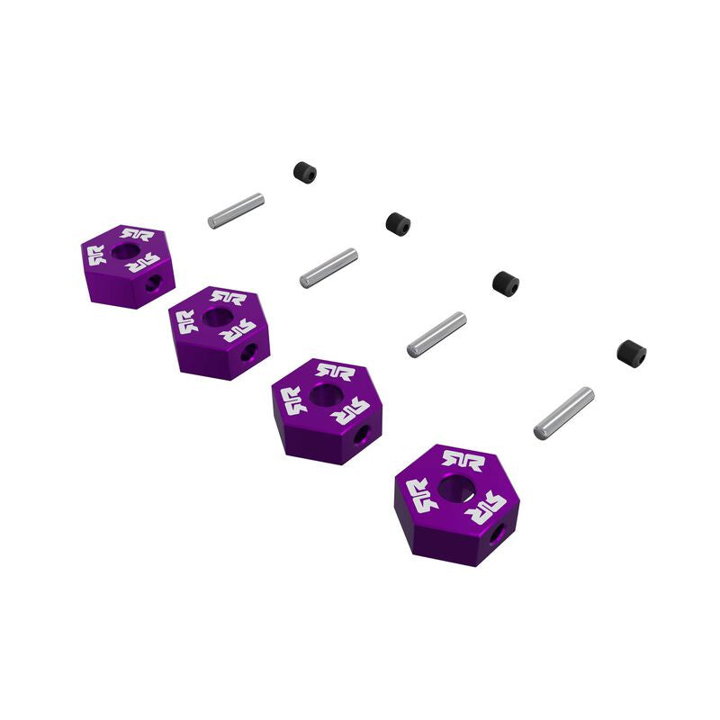 Arrma ARA-3117 12mm Wheel Hex set (Metal) 4pcs- Purple