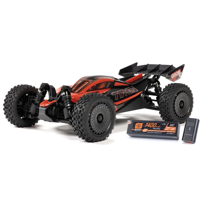 Arrma 1/14 TYPHON GROM 223S DSC 4X4 RTR Brushless Buggy (Battery & Charger Included), Red