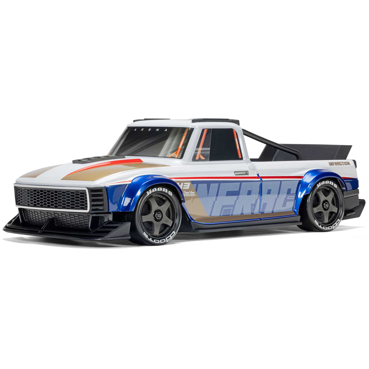 Arrma 1/12 INFRACTION GROM 3S 4X4 RTR Brushless All-Road Street Bash, White/Blue