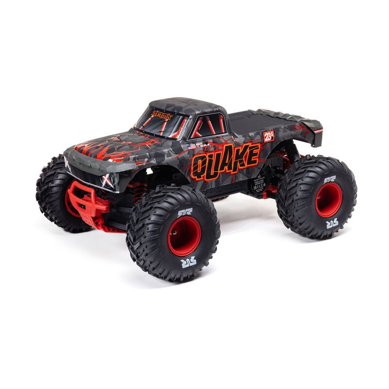 Arrma 1/10 QUAKE 223S 2WD RTR Brushless Monster Truck, Red #ARA3537T1