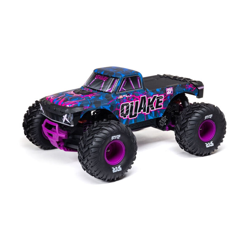 Arrma 1/10 QUAKE 223S 2WD RTR Brushless Monster Truck, Purple #3537T3