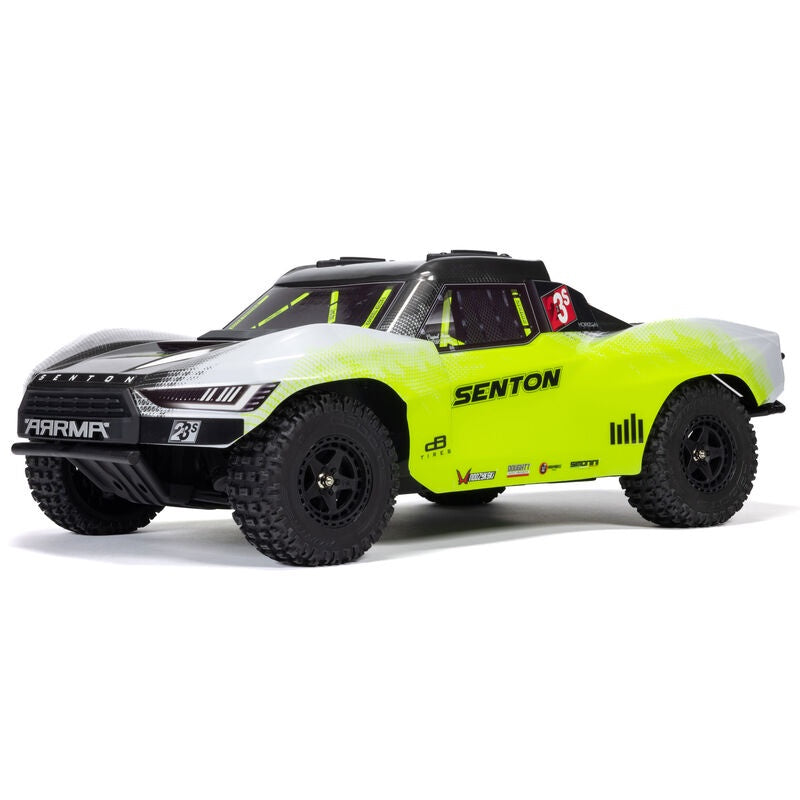 Arrma 1/10 SENTON 4X4 223S BLX BRUSHLESS SHORT COURSE TRUCK RTR WITH DSC, YELLOW
