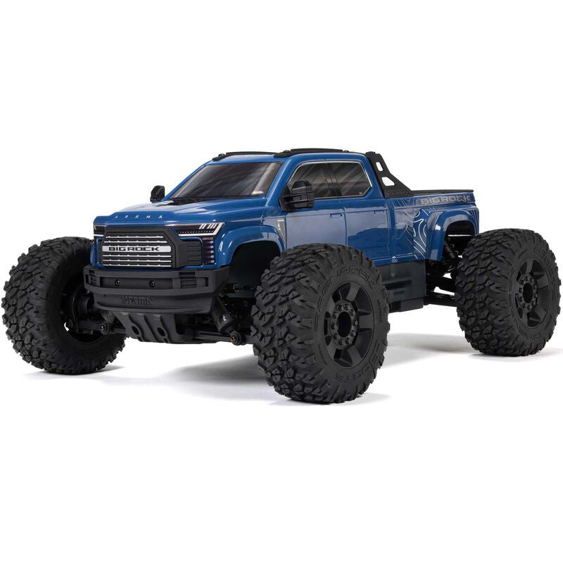 Arrma 1/10 BIG ROCK 4X4 223S BLX BRUSHLESS STREET TRUCK RTR WITH DSC, (Blue)