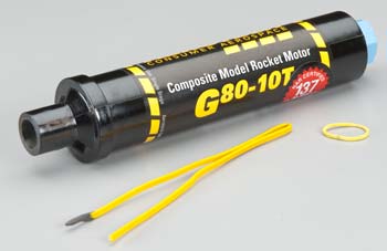 Aerotech 78010 Single-Use Motor G80-10T 29x124mm HAZ - ARO78010