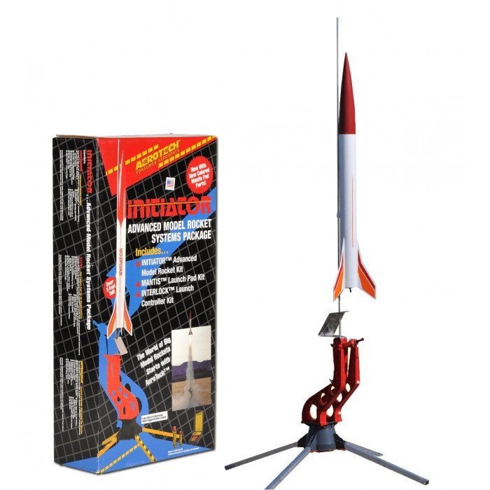 Aerotech Initiator Systems Package (Includes Initiator Rocket kit, Mantis Launch Pad & Interlock Controller) - ARO89001