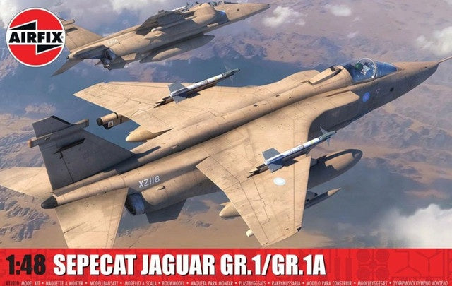 Airfix 1/48 Sepecat Jaguar GR.1/GR1A Plastic Model Kit #11010
