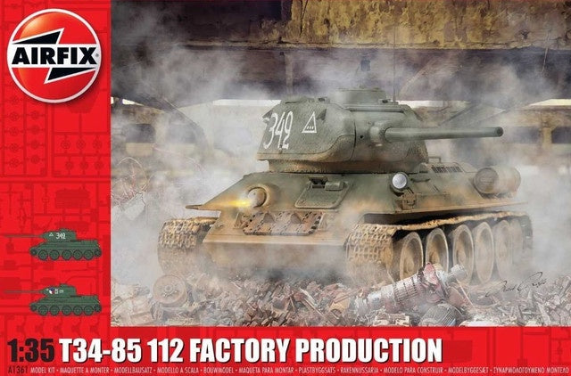 T34-85 112 Factory Production Tank 1/35 Airfix
