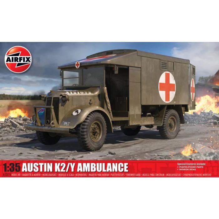 Airfix 1/35 Austin K2/Y Ambulance (New Tool) - ARX1375