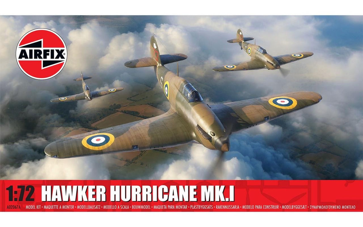 Airfix 1/72 Airfix Hawker Hurricane Mk.I Plastic Model Kit #A02067AF