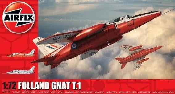 Airfix 1/72 Folland Gnat T1 Jet Trainer Aircraft #A02105