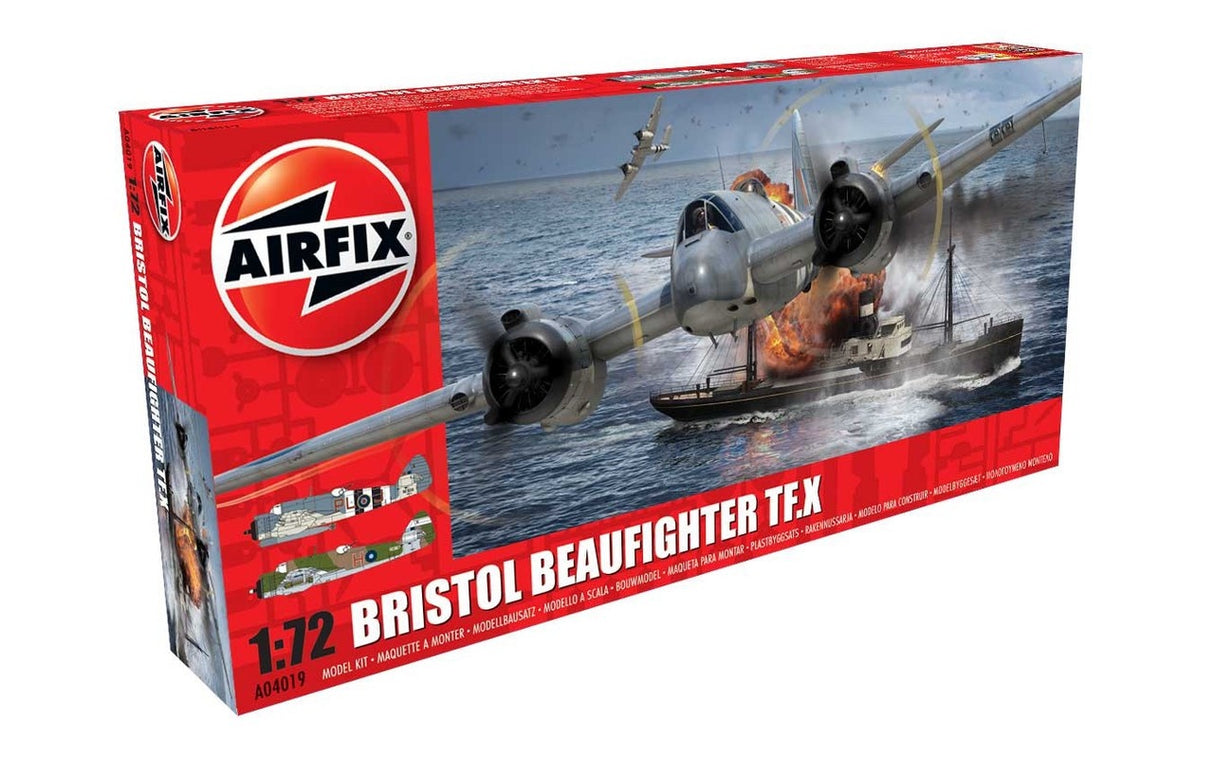 Airfix 1/72 Bristol Beaufighter TF.X Long-Range Heavy Fighter - ARX4019