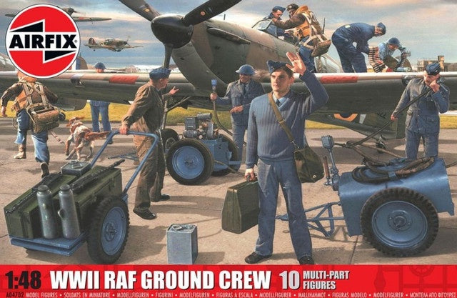 Airfix 1/48 WWII RAF Ground Crew Plastic Model Kit #4702