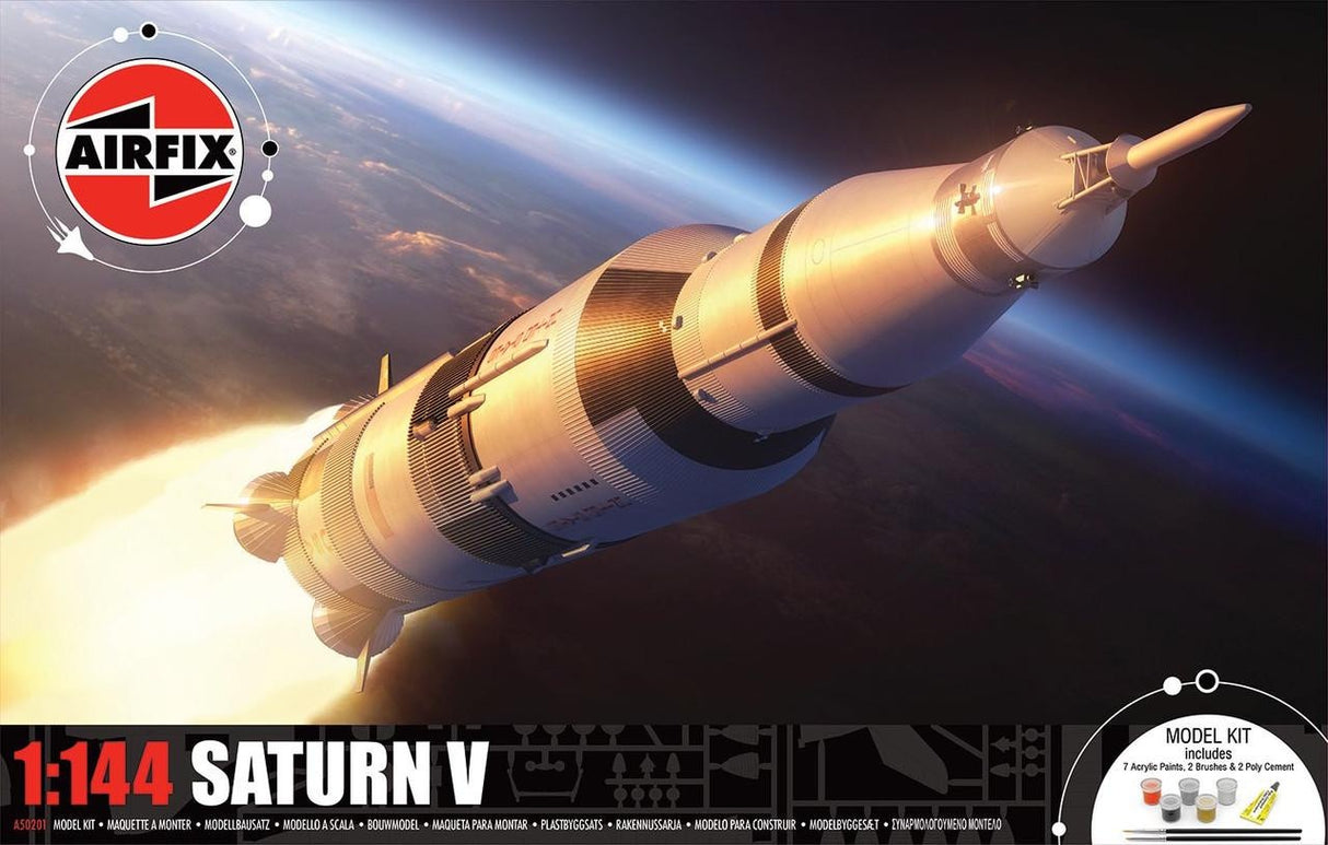 Airfix 1/144 Airfix Saturn V Gift Set Plastic Model Kit #50201