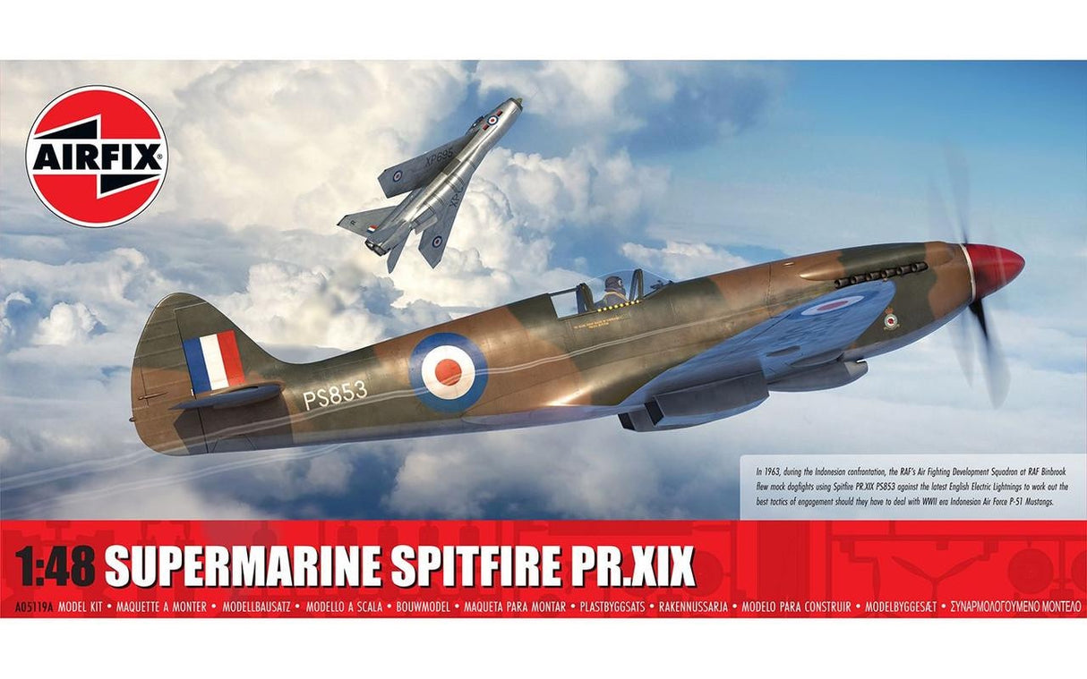 Airfix 1/48 Airfix Supermarine Spitfire PR.XIX Plastic Model Kit #A05119AF
